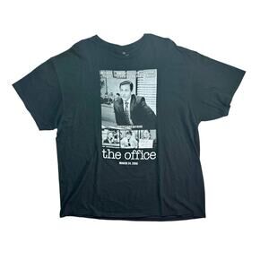 The Office Ripple Junction Adult Men's 2X XXL Black Cotton Movie Poster T-Shirt